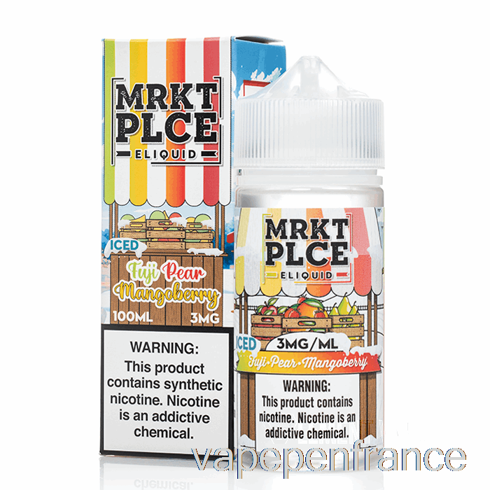 Glace Fuji Poire Mangue - Mrkt Plce - 100 Ml 0 Mg Stylo Vape